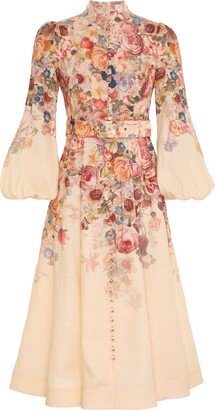 Luminosity Buttoned Midi Dress