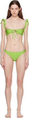 GUIZIO SSENSE Exclusive Green Mona Bikini