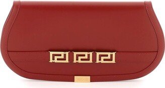 Logo Plaque Fold-Over Clutch Bag