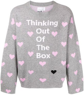 Thinking Out Of The Box knitted jumper