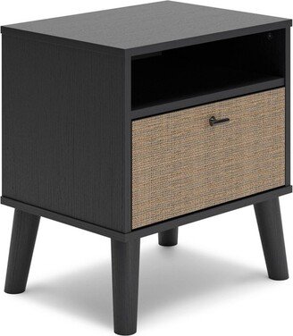 Charlang Nightstand Black/Gray/Beige