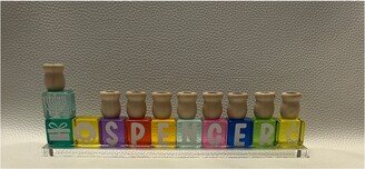 Personalized Acrylic Gems Hanukkah Menorah