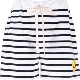 Striped Track Shorts-AA