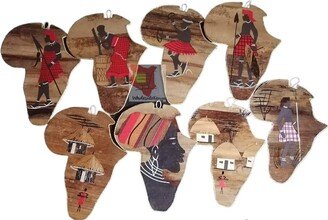 20 Pcs Banana Fiber Maps, Wholesale Maps, African Map, Kenyan Map, Sisal Map, Map Of Kenya, Map Africa, Leaves Map, Handmade Maps, Maps