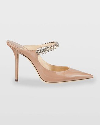 Bing Patent Crystal-Strap High-Heel Pumps