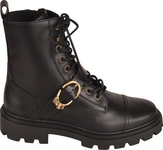 Smooth Leather Combat Boots