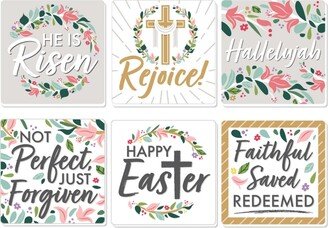 Big Dot Of Happiness Religious Easter - Christian Holiday Party Decor - Drink Coasters - Set of 6