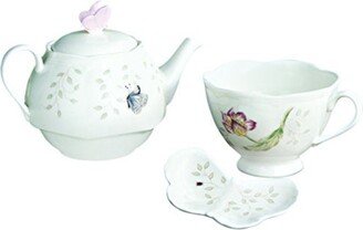 Butterfly Meadow Teapot with Lid, White