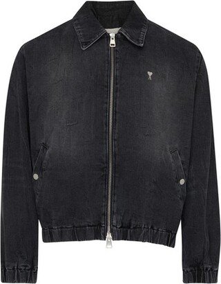 Ami de Cœur zipped denim jacket