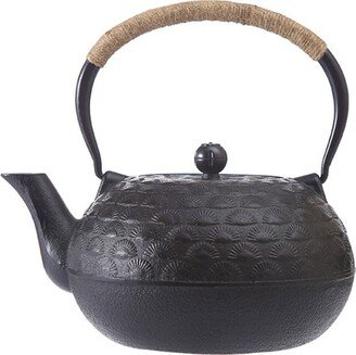 Oriarm Cast Iron Tea Kettle Stovetop Safe 1800Ml, Japanese Pot With Infuser Nanbu Tetsubin Black No Enamel