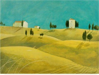 Pablo Esteban Tuscan Villas Paint 1 Canvas Art - 27