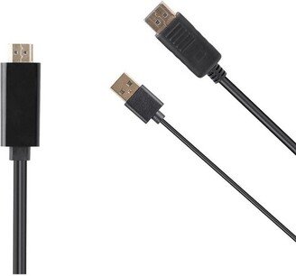 Monoprice HDMI to DisplayPort 1.2a Cable - 6 Feet | 4K@60Hz, For Blu-ray Disc Player / Video Game Console / Apple TV / Laptop Computer and More