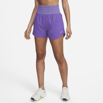 Women's Dri-FIT One Ultra High-Waisted 3 Brief-Lined Shorts in Purple
