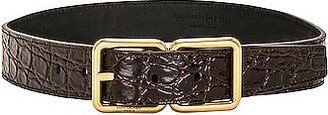 Double Buckle Belt in Brown-AA