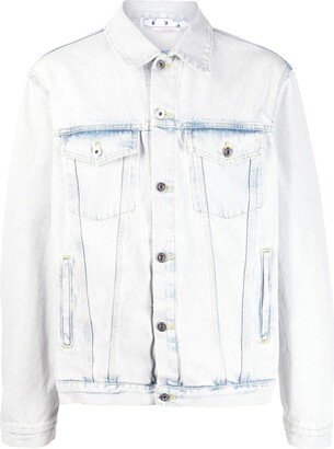 Skate bleached-effect denim jacket