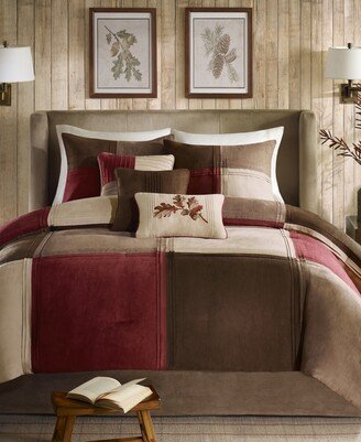 Jackson Blocks Faux-Suede 7-Pc. Comforter Set, Queen