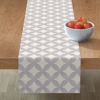 Table Runners: Junglia Weave - Blue Table Runner, 72X16, Beige