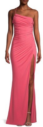 Winnipeg One-Shoulder Ruched Gown