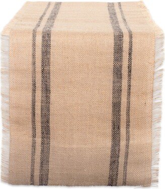 Double Border Burlap Table Runner 14