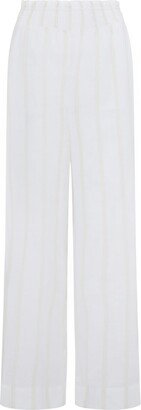 Peachaus Robinia 100% Cotton Wide-Leg Pyjama Trousers - Summer Sand Beige