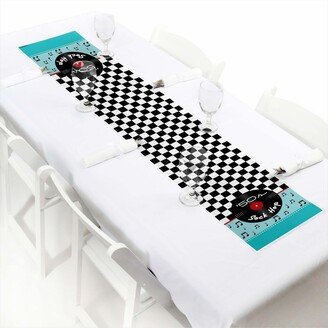 Big Dot Of Happiness 50's Sock Hop - Petite 1950s Rock N Roll Party Paper Table Runner 12 x 60 inches