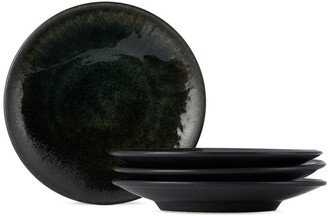 Jars Céramistes Black Maguelone Tourron Dessert Plate Set