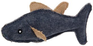 Durable Fish Denim Plush Teaser Cat Toy