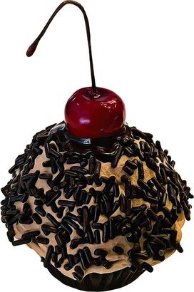 Dezicakes Fake Cupcake Chocolate Cherry Sprinkles Prop Decoration Dezicakes Food - Cake - Home