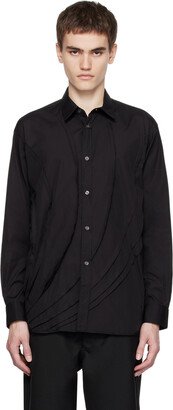 Black Raw Edge Shirt