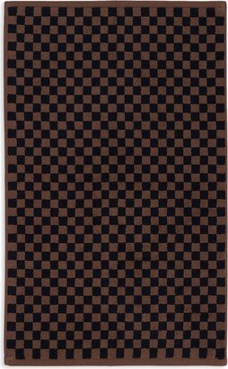 BAINA Checkerboard-Print Bath Towel