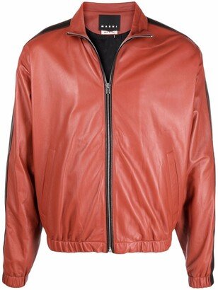 Zipped Leather Jacket-AB