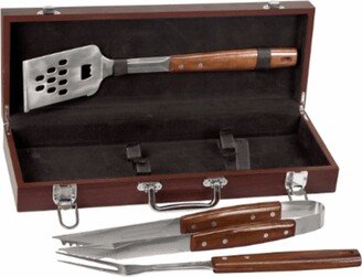 Script Monogram Rosewood Barbecue Set - Free Personalization