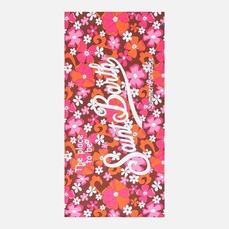 Microfiber Beach Towel With Flower Print