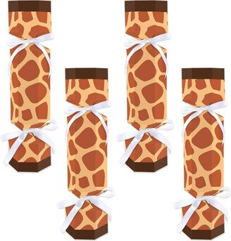 Big Dot Of Happiness Giraffe Print No Snap Safari Party Table Favors Diy Cracker Boxes Set of 12