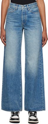 Blue Wide Jeans-AB