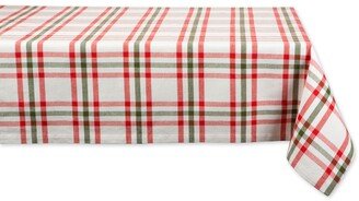 Kitchen and Table Top Jolly Tree Collection Tablecloth, Nutcracker Plaid, 60 x 120