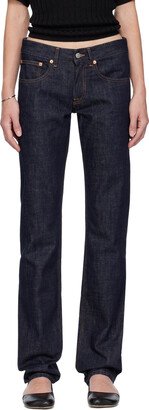 Indigo Five-Pocket Jeans