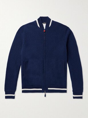 Zip-Up Cashmere Cardigan-AA