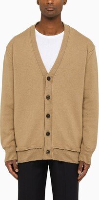 Camel wool cardigan