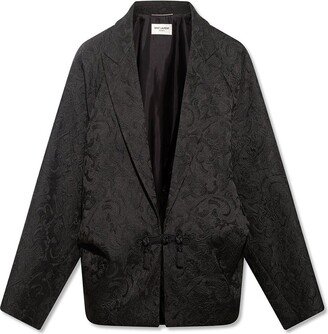 Jacquard Long-Sleeved Blazer