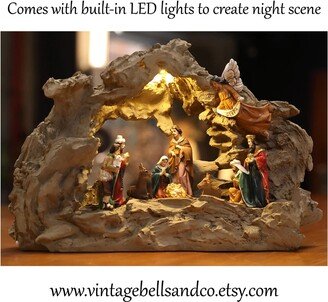 Handmade Nativity Christmas Gift, Scene Home Decoration, Jesus Manger Figurine, Gift For Mom, Birth Decor