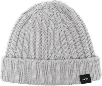 Logo-Patch Cashmere Beanie