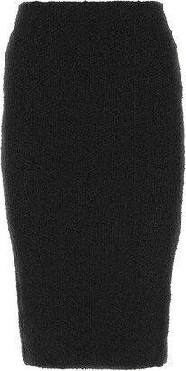 High-Rise Midi Skirt-AA