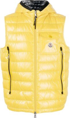 Chest Logo-Patch Padded Gilet