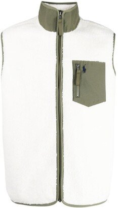 Two-Tone Fleece Gilet