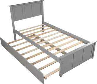 Platform Bed with Twin Size Trundle