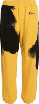 Graphic-Printed Elasticated Waist Track Trousers