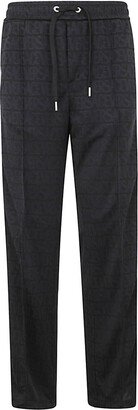 Sweatpant Ecofriendly Techno Jacquard Fabric With Logo Stainless Bands-AA