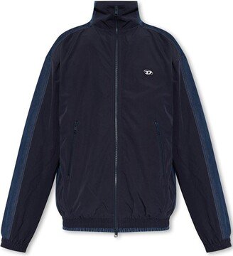 J-Bright Zip-Up Long-Sleeved Bomber Jacket