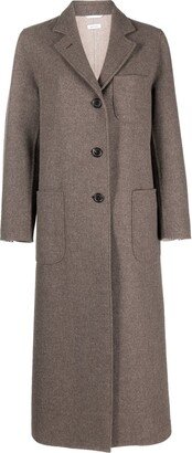 Single-Breasted Wool-Cashmere Coat-AC